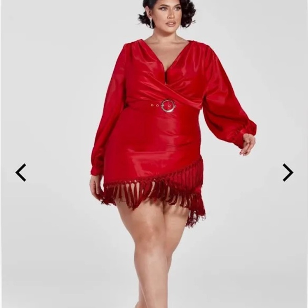 Fashion to Figure Red Mini Dress